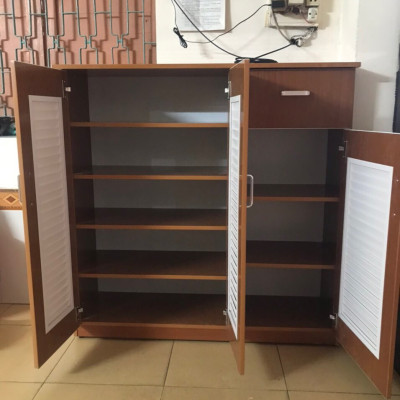 Tủ giày Juno Sofa lá sách thông thoáng nhựa chất lượng ngang 1m x cao 1m x 31 cm