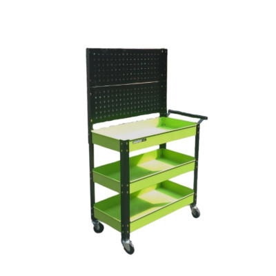 XE ĐẨY DỤNG CỤ 3 NGĂN CÓ TẤM TREO