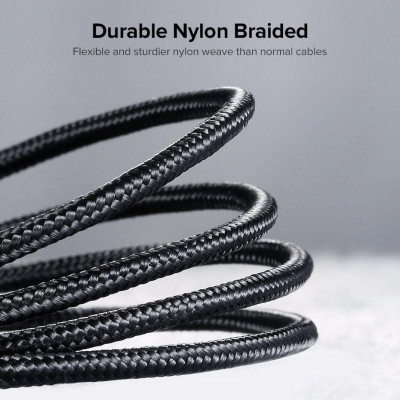 Ugreen UG60276ED024TK 1M đầu hít Micro + Cáp USB từ tính màu đen sạc nhanh và truyền dữ liệu từ máy tính ra điện thoại - HÀNG CHÍNH HÃNG