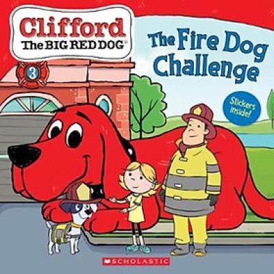 Sách - The Fire Dog Challenge (Clifford the Big Red Dog Storybook) by Meredith Rusu (US edition, paperback)