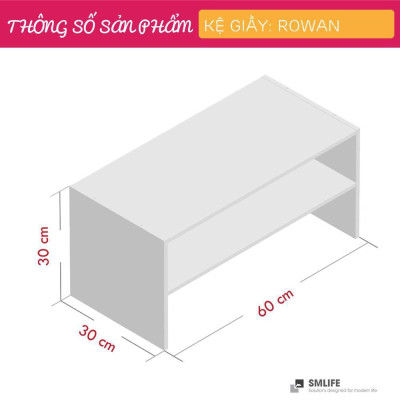 Kệ để giầy đẹp nhỏ gọn gỗ công nghiệp SMLIFE Rowan