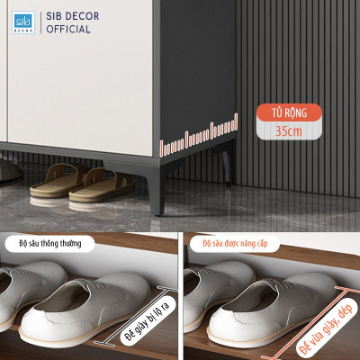 Tủ Giày Gỗ Hiện Đại Thương Hiệu SIB Decor TG27