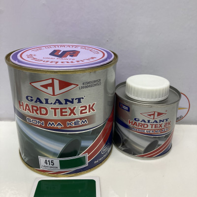 Sơn sắt mạ kẽm không cần lót Hard Tex 2K màu xanh lá 415 1L