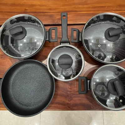 Nồi phủ kim cương DIAMANTE 18cm KUCHEN - Hàng Chính Hãng