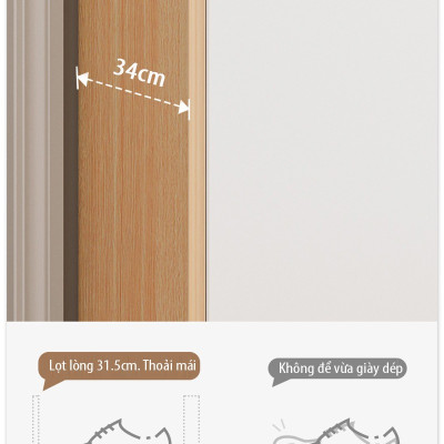 Tủ Giày Nhỏ Xinh Nhiều Ngăn Thương Hiệu SIB Decor TG26