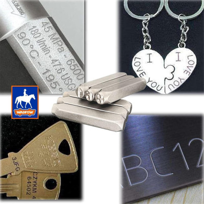 BỘ 9 MŨI ĐỘT CHỮ SỐ 6MM WCC9596 WADFOW - HÀNG CHÍNH HÃNG