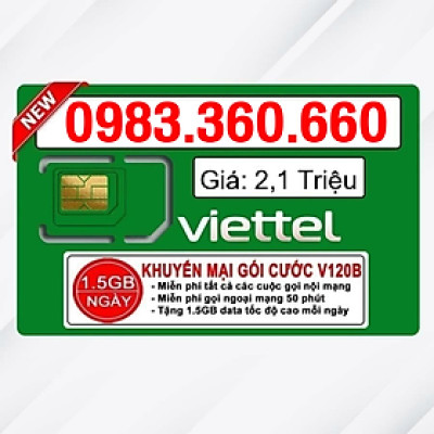 Sim Viettel số đẹp - Hàng chính hãng - 0983.360.660
