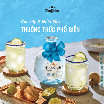 Hộp quà Rượu Tequila Don Julio Blanco, nồng độ Alc 38%, 750ml