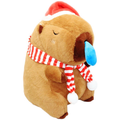 Thú Bông Capybara Noel Chảy Mũi 45 cm - ZooZoo 5480