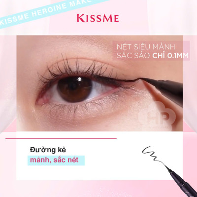 Bút Kẻ Mắt Nước Siêu Chống Trôi Nét Siêu Sắc Mãnh Màu Nâu Kissme Heroine Make Smooth Liquid Eyeliner Super Keep 0.1 G