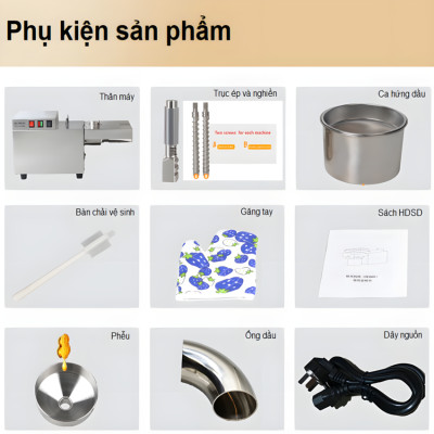 Máy ép dầu thực vật công nghiệp thương hiệu Mỹ cao cấp Septree S9S - Hàng Chính Hãng