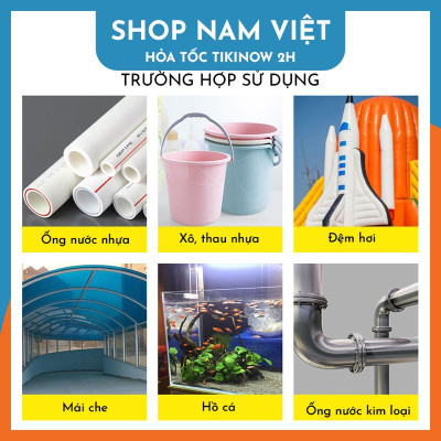 Băng Keo Cao Su PVC Vá Ống Nước, Vá Thau Chậu, Đệm Hơi Tức Thì