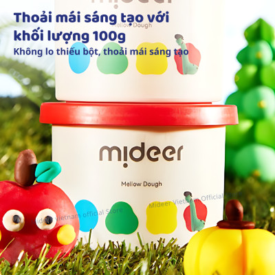 Đất nặn an toàn cho bé hữu cơ không dính tay mideer Mellow Dough Clay