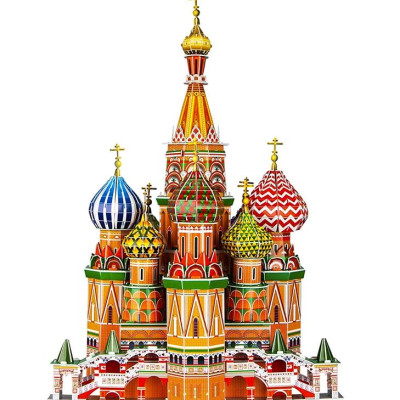 Mô Hình Giấy 3D Magic Puzzle: Đền Thánh Vasily Hiển Phúc B568-3 (231 Chi Tiết)