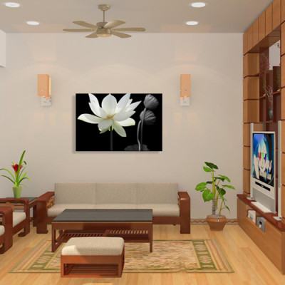 Tranh Canvas Sen Giản Đơn Vicdecor - TCV0077 - 40x60cm