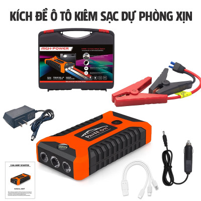 Bộ Kích Đề Ô Tô Loại Xịn – Có Đèn Pijn Siêu Sáng, Sạc Dự Phòng Dung Lượng Lớn, Tiện Mọi Lúc, đèn trang trí, đồng hồ