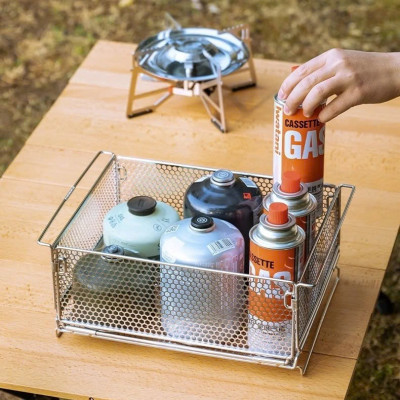 Giỏ lưới đa năng xếp gọn kết hợp với bàn IGT Campingmoon CK-24BF CK24BF