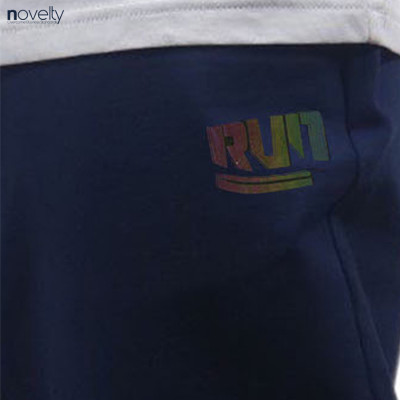 Quần jogger nam Novelty Regular fit họa tiết in phản quang Xanh đen NQGMMDMT3R230831Q