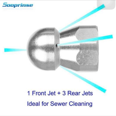 Dây thông tắc cống bằng máy rửa xe cao áp gia đình 15m