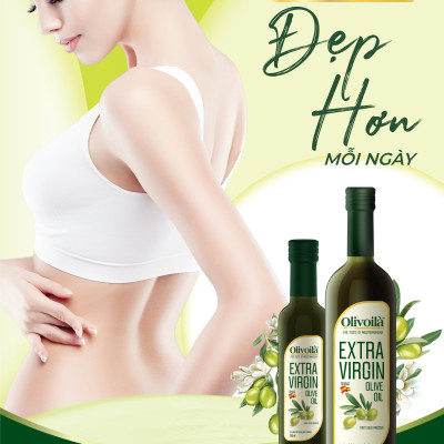 Dầu Ôliu Nguyên Chất Olivoilà (750ml / Chai)