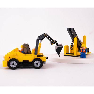 Đồ Chơi Lắp Ráp Máy Xúc Đào Thủy Lực 2 Trong 1 - Hydraulic Excavator - Toys&Joys 8632 (268 Mảnh Ghép)