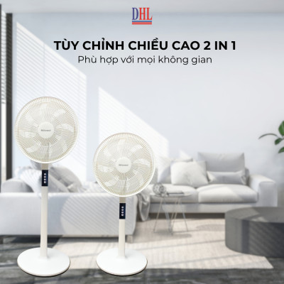 Quạt điện lửng Mitomo FCE-60HEV, công suất 60W mạnh mẽ, động cơ dây đồng - hàng chính hãng bảo hành 2 năm