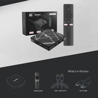 Android Tivi Box Q Pro (TX9)- Ram 8G/128G - Bluetooth - Netflix - Remote Tìm Kiếm Giọng Nói - Hỗ trợ tivi,màn hình máy tính, máy chiếu - Hàng Nhập Khẩu