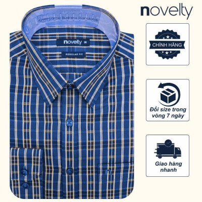 ÁO SƠ MI NAM DÀI TAY NOVELTY REGULAR FIT RECYCLED