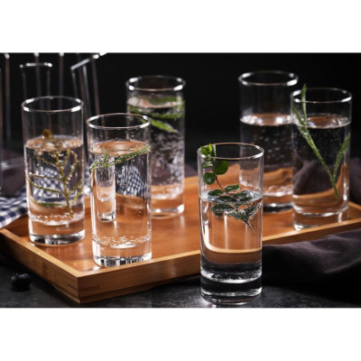 Bộ cốc uống nước thủy tinh Luminarc Islande 6 chi tiết, dung tích 330ml - 12832/E5882