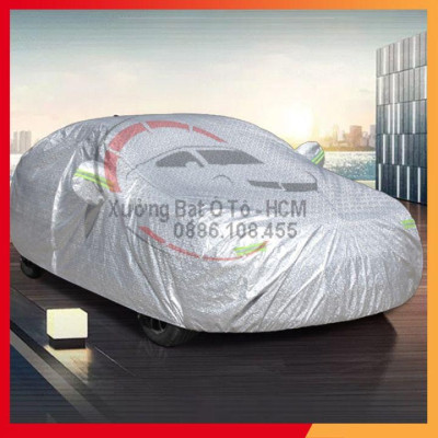 Bạt Phủ Xe Ô Tô 3 Lớp Tráng Nhôm Cao Cấp, Áo Trùm Bảo Vệ Xe TOYOTA INNOVA, Bạc Phủ Trùm Bảo Vệ Che Nắng