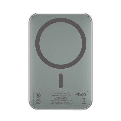 Pin Dự Phòng Không Dây MIPOW MAGLINK SLIM 5000 mAh SPQ02 Sạc Nhanh 20W Thiết Kế Siêu Mỏng Sạc Từ Tính Không Dây Hàng Chính Hãng