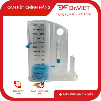  Dụng Cụ Tập Thở BIOHEALTH VIS-01 hỗ trợ và giúp phổi khỏe hơn mỗi ngày