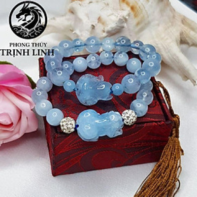 VÒNG HỒ LY - TỲ HƯU XANH BIỂN 10LY