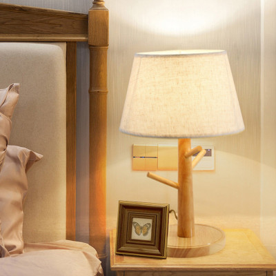 Đèn ngủ để bàn XERA thân gỗ cao cấp 