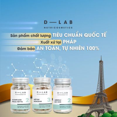 Viên uống D-LAB • Ngăn ngừa mụn ️ • Điều tiết bã nhờn ️• Chăm sóc da • Complexe Peau Nette • Clear Skin Complex • Pháp