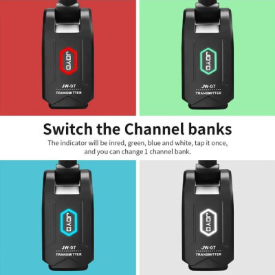 JOYO JW-06 JW-07 Digital Wireless Transmitter& Receiver- Bộ Thu Phát Tín Hiệu Không Dấy Cho Thu Âm Biểu Diễn Nhạc Cụ- Hàng Chính Hãng