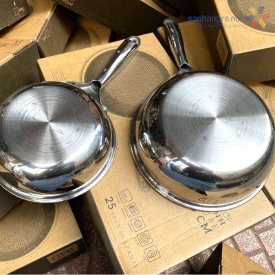 Chảo Chống Dính Blackcube 3 Lớp Đáy Liền Fivestar (16cm/28cm)