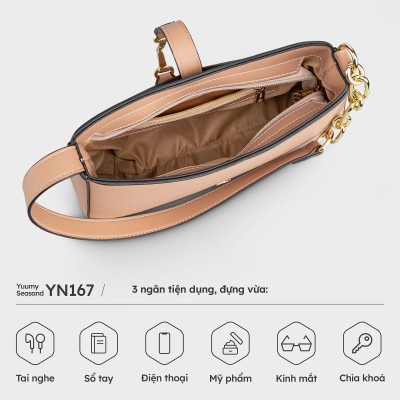 Túi Yuumy ( Thời trang nữ đi tiệc size 24 - Túi đeo vai da Seasand YN167 )