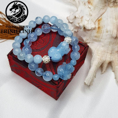 VÒNG HỒ LY - TỲ HƯU XANH BIỂN 10LY