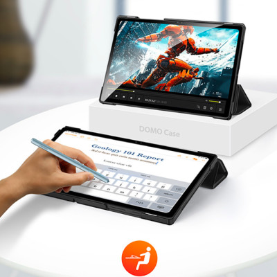 Bao da chống sốc cho Samsung Galaxy Tab A9 Plus 2023 thương hiệu DUX DUCIS Domo Series cao cấp - Hàng nhập khẩu. 