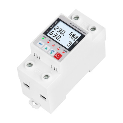 Thiết Bị Bảo Vệ Nguồn Thông Minh Wifi 5 In 1 (Công Tơ, Bảo Vệ Quá Áp, Thấp Áp, Qúa Nhiệt, Chống Giật)