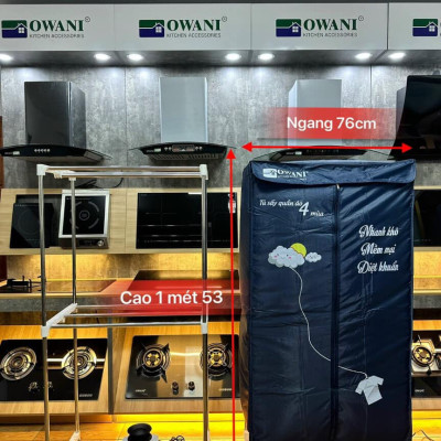 Máy Sấy - Tủ Sấy Quần Áo Khung Inox Owani TS-OW001 - Màu Ngẫu Nhiên - Hàng Chính Hãng
