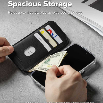 Ví từ tính RINGKE Folio Grip Wallet Magnetic cho iPhone 17 Pro Max - Hàng Chính Hãng