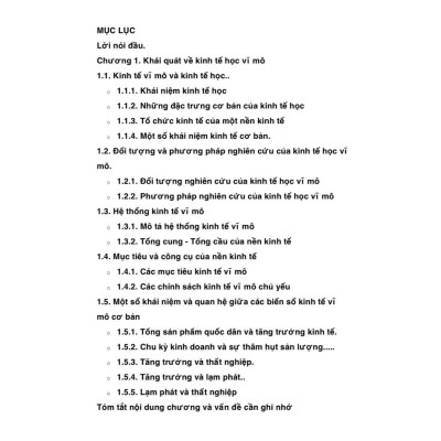 Sác Giáo trình Kinh tế vĩ mô