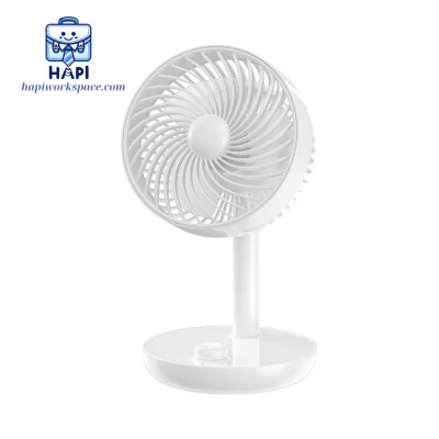 Quạt Mini Tích Điện hàng chính hãng WiWU FAN MATE Wi-FS013: Tự động xoay 120 độ, 4 cấp gió, chế độ hẹn giờ