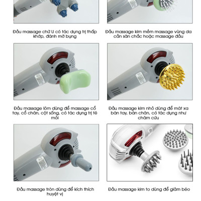 Máy massage cầm tay 7 đầu 
