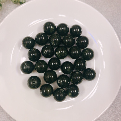 Chuỗi Phật lần tay ngọc tự nhiên serpentine của Việt Nam đường kính hạt 1.7 cm