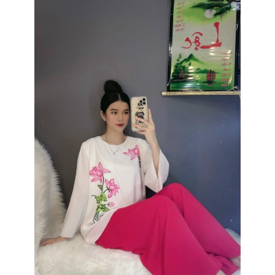 ĐỒ LAM ĐI CHÙA #Mã Freeship Xtra# Sen Lụa Tơ