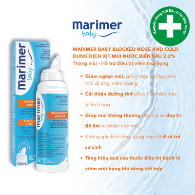 Combo nước biển sâu Marimer Baby Blocked + Gel tắm 3in1 Neutraderm