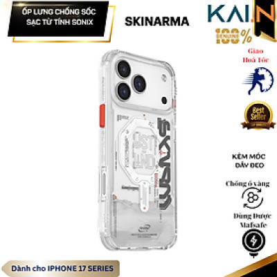 [Iphone 17] Ốp Lưng Chống Sốc Sạc Từ Tính cho Iphone 17 Pro/ 17 Pro max SKINARMA SONIX_ Hàng chính hãng